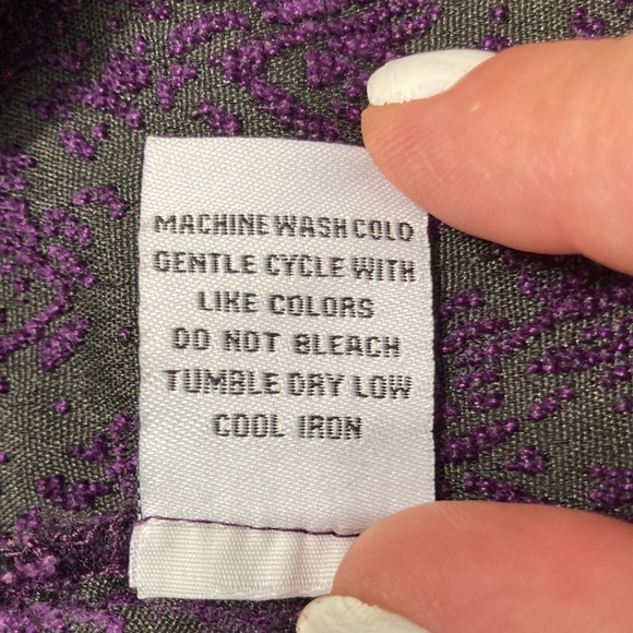 💥SOLD💥 Habitat clothes to live in Gorgeous Purple Textured Swing Jacket - Picture 7 of 9